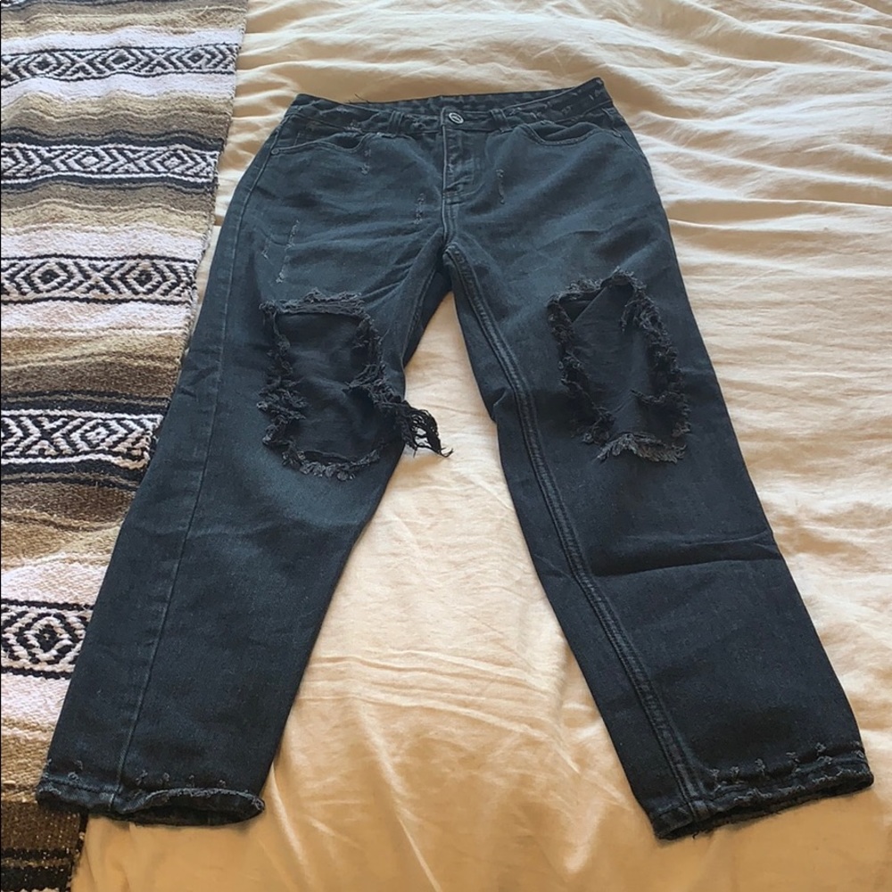 UNIF ripped black jeans